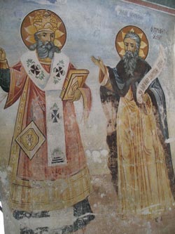 Бачковский монастырь - настенные росписи