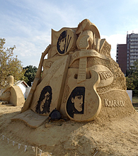 песчаные скульптуры Бургас 2013 - Битлз