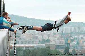 прыжки с тарзанки в Болгарии